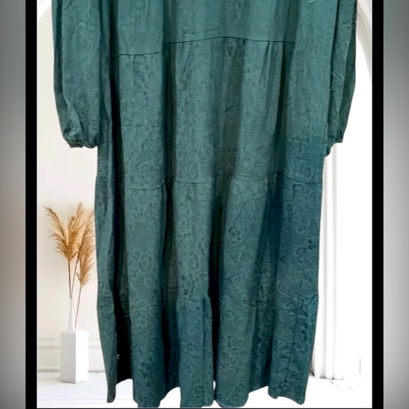 Umgee| Green Tiered Maxi Dress| Size XL - Picture 4 of 4